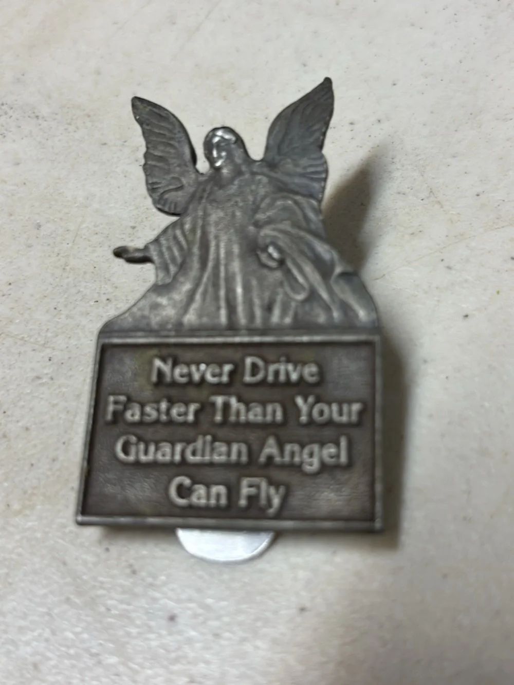 Camco Guardian Angel Pewter Visor Clip